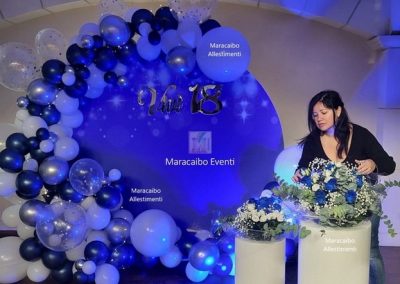 Event Planner 18 anni diciottesimo compleanno ragazzi adulti sfondi palloncini allestimenti