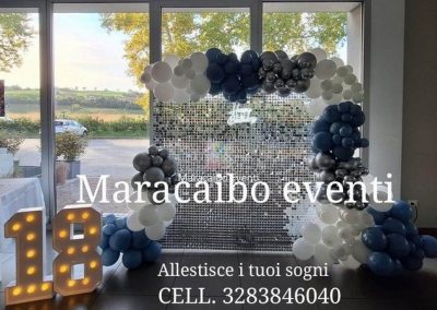 Sfondo Diciottesimo festa palloncini allestimento decorazioni compleanno 18 anni backdrop shimmer