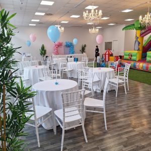 Sala feste compleanni bambini stanza Ancona catering gonfiabili